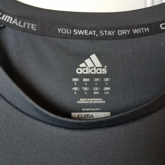 Men's Adidas Climalite Short Sleeve - Picture 3 of 6